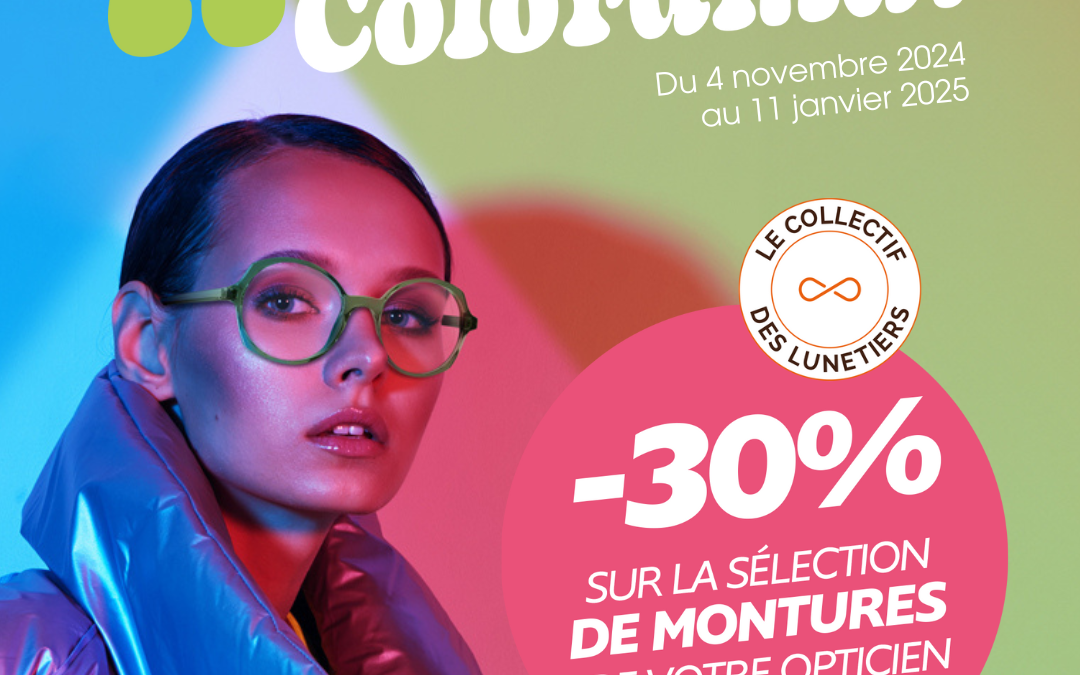 – 30% sur vos montures de lunettes !